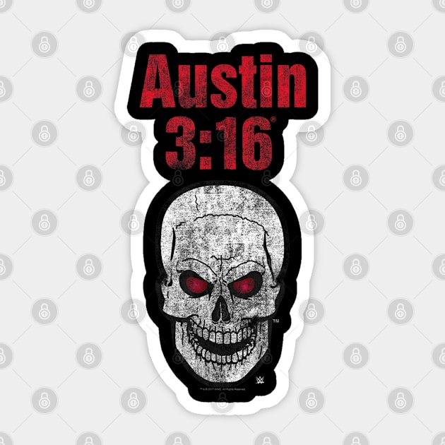 Stone Cold Steve Austin 316 Red Eyed Skull Sticker by Holman